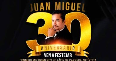 Juan Miguel festejará 30 años de carrera